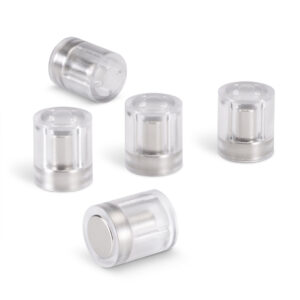 Produkt Silné neodymové kancelářské magnety – válce transparentní