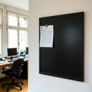 Produkt Černá magnetická tabule v černém dřevěném rámu COLOR