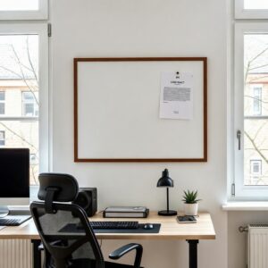 Produkt Bílá magnetická tabule NATURE LINE v dřevěném rámu PALISANDR